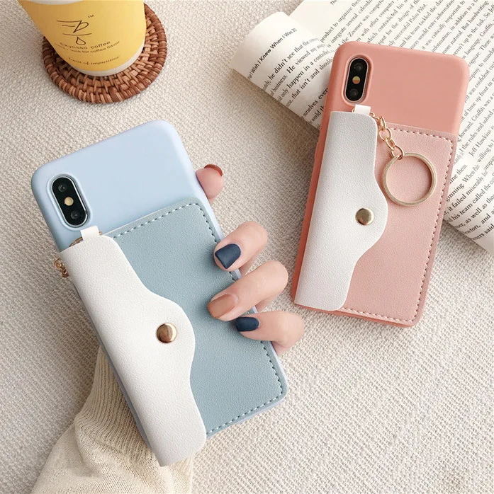 

Card holder card holder mobile phone 11 Xs Max case wallet storage soft shell anti-fall protective cover