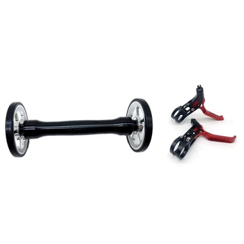 

Hot AD-Folding Bike Easy Wheel Extension Bar Telescopic Rod for Brompton Folding Bike with Ultralight CNC Bicycle Brake Lever