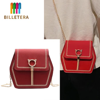 

BILLETERA Woman Fashionable Shoulderbag Pu / Frosted Polyester Luxury Leather Brand Handbag Crossbody Bags For Women 2020