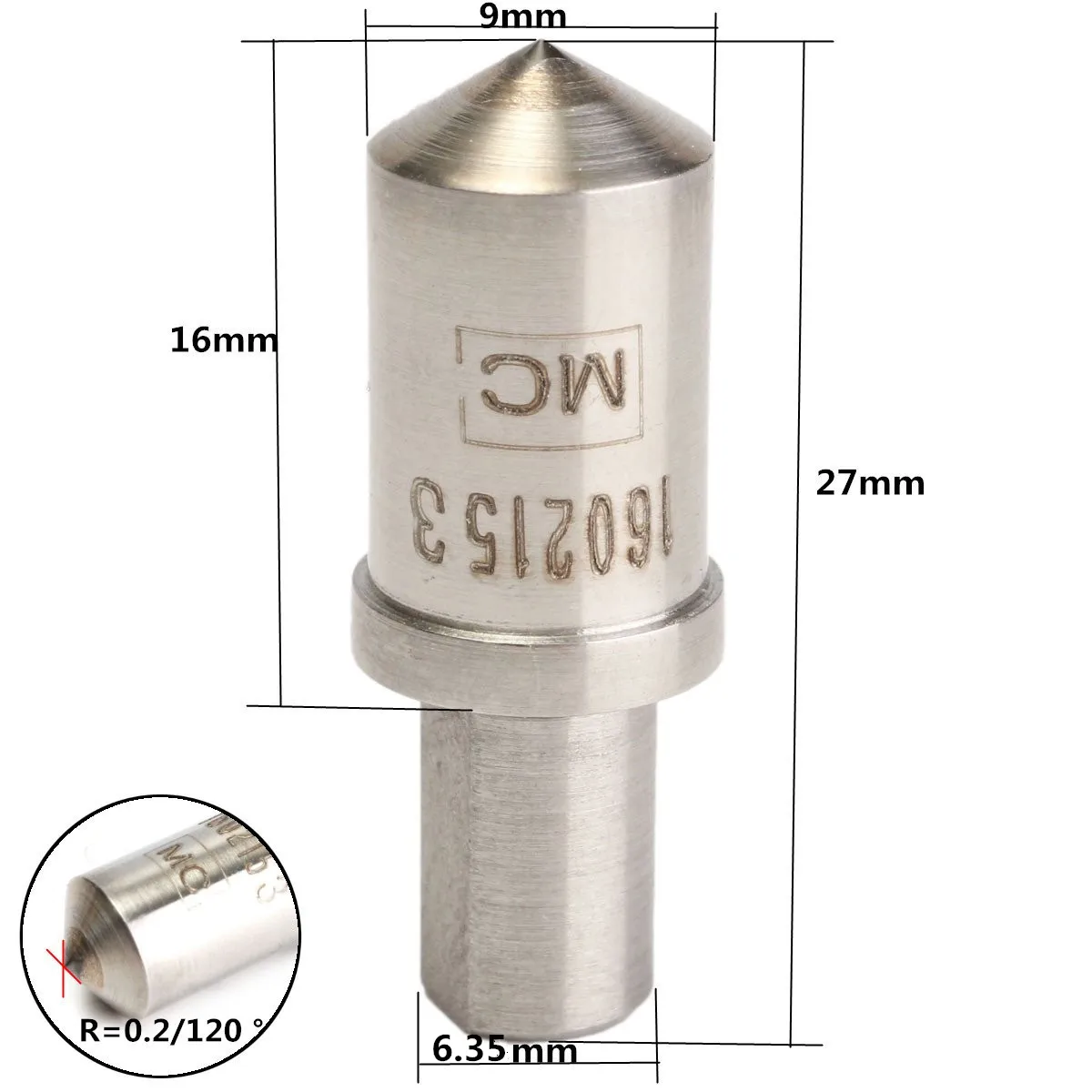 ZEAST HRC-3 Metal Steel Diamond Indenter Penetrator For Hardness Testing Tester RC-3 HR150A