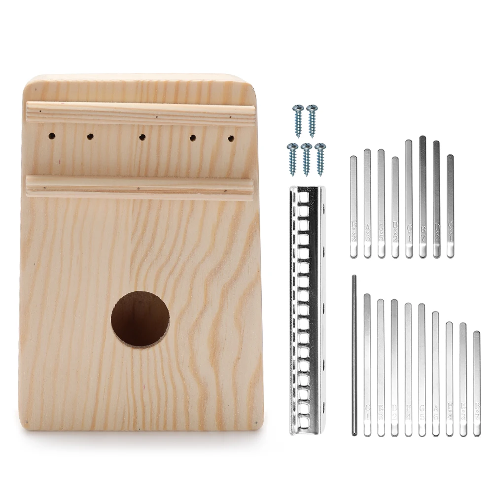 

Simple Assembly 10 keys/17 keys Kalimba Handwork DIY Kit Wood Finger Thumb Piano for Children Kids Musical Instrument
