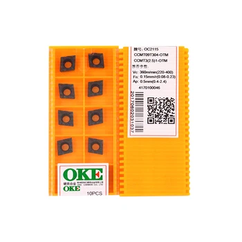 

CCMT09T304-OTM OC2115 100% Original China OKE carbide insert with the best quality 10pcs/lot free shipping