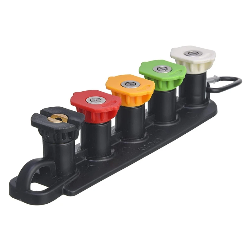 Pressure Washer Spray Nozzle Tips With Nozzle Holder, 1/4 Inch Quick
