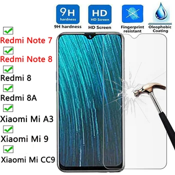 Перейти на Алиэкспресс и купить Защита переднего экрана для Redmi Note 8 Pro защитное стекло на Redmi 8A Note 7 закаленное стекло для Xiaomi Mi 9 Lite CC9 CC9e A3
