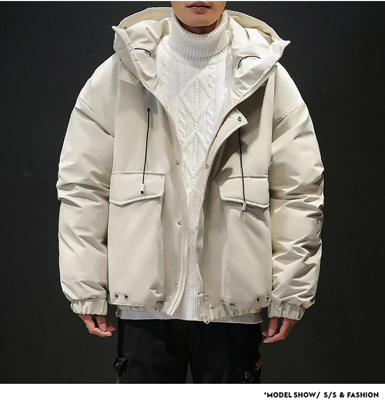 Men Winter Jackets and Coats Hooded Casual Warm Parkas High Quality Men Fashion Down Jackets Thicker Winter Coats Size 3XL
