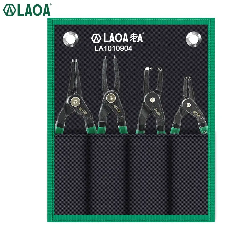 

LAOA 5/7 Inch Retainer pliers Circlip Plier Multifunction Shaft Clamp Ring pliers by Curved straight tip external/internal type