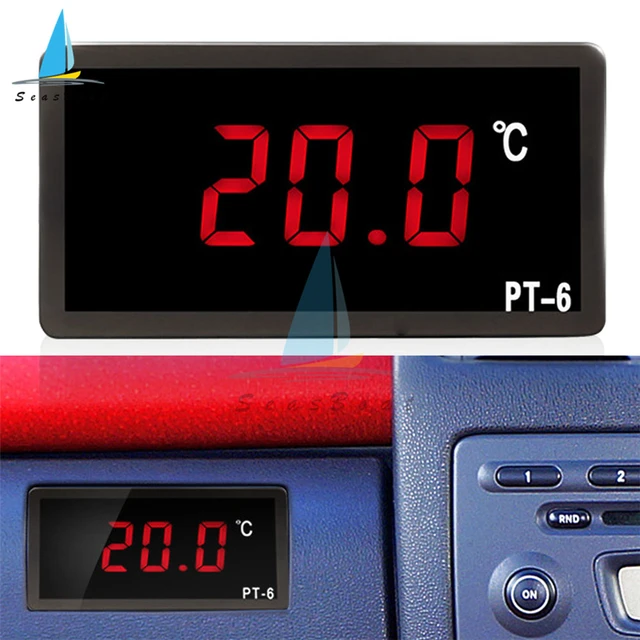 Thermometer Hygrometer with Large LED Display Wall-Mounted Desktop Digital  Humidity Temperature Meter for Indoor PXPD