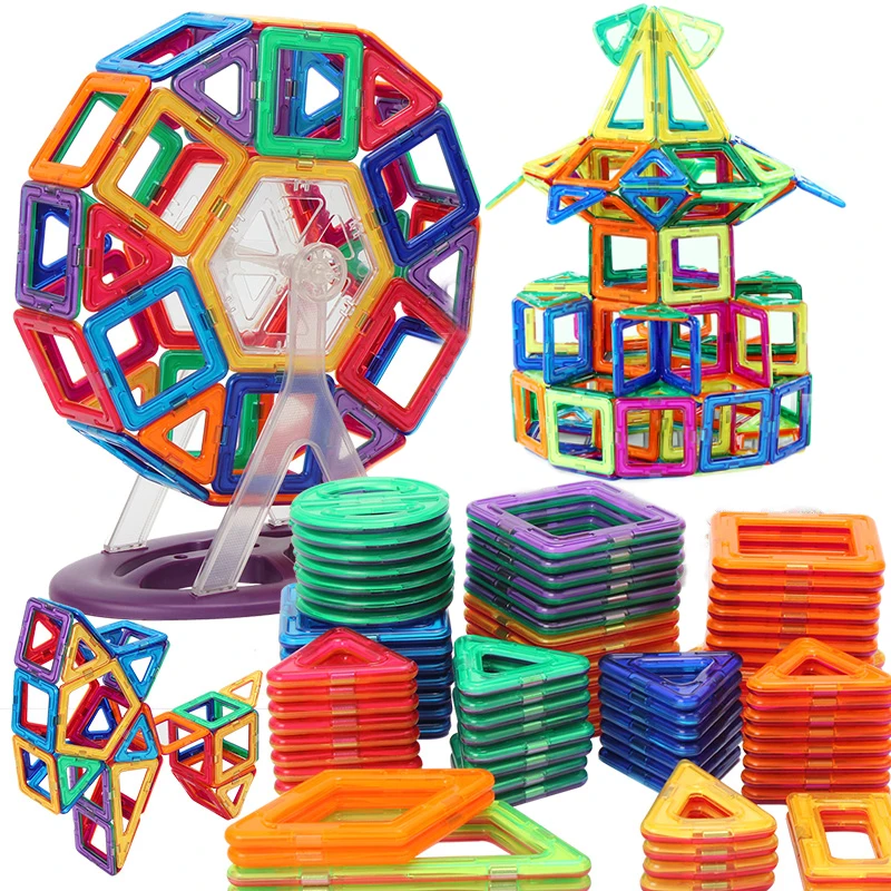 Mini 184Pcs Magnetic Designer Constructor Toy For Boys Girls Building Blocks Magnet Educational Toys Children | Игрушки и хобби