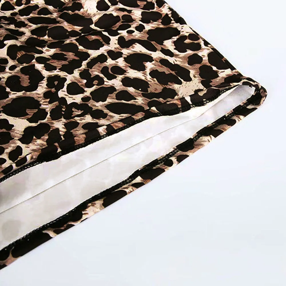 Сексуальная облегающая мини-юбка-карандаш с леопардовым принтом, новейшая Женская мини-юбка с леопардовым принтом, Женская эластичная леопардовая юбка с высокой талией o07