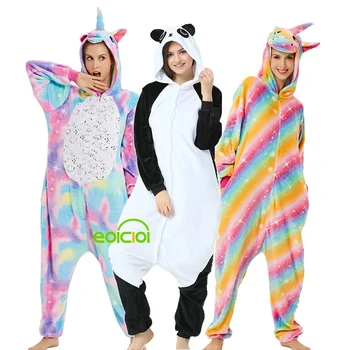 

Kigurumi Pajamas for Adults Women Animals Unicorn Kids Pajamas Onesies Boys Girls Clothes Sleepwear Winter Pyjamas Overalls