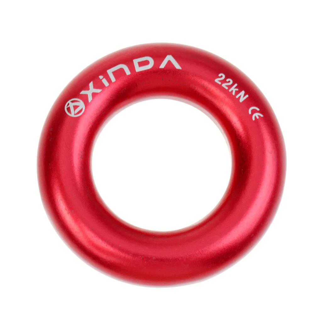 Aluminum Rappel Ring Climbing 22KN Bail-Outs O-ring for Mountaineering Rock Climbing Tree Arborist Descending Hardware