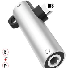 Для освещения до 3,5 мм разъем для наушников AUX аудио Зарядка адаптер конвертер для iphone X 11 Plus XS OTG адаптер для наушников разветвитель