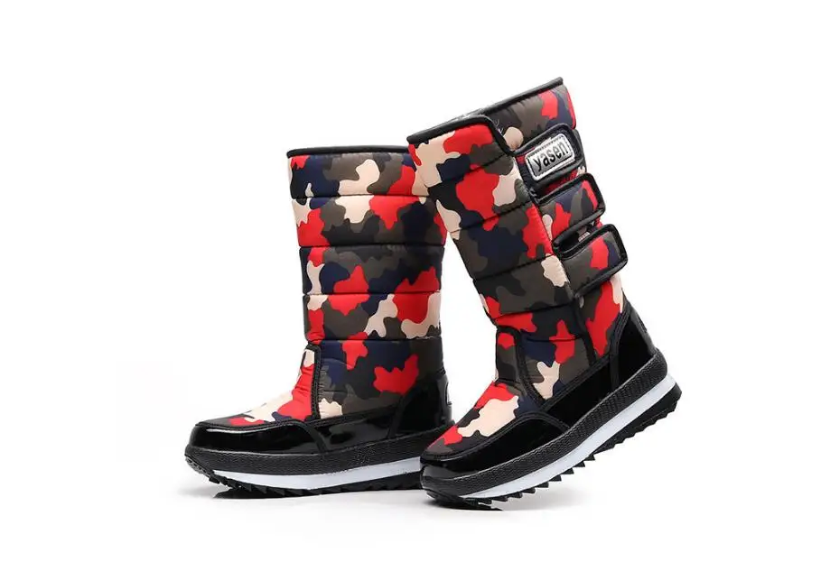 

New Woman Shoes Warm Winter Women Snow Boots Solid Flock Platform Mid Boots Casual Flats Comfortable Shoes Sport Female Shoes