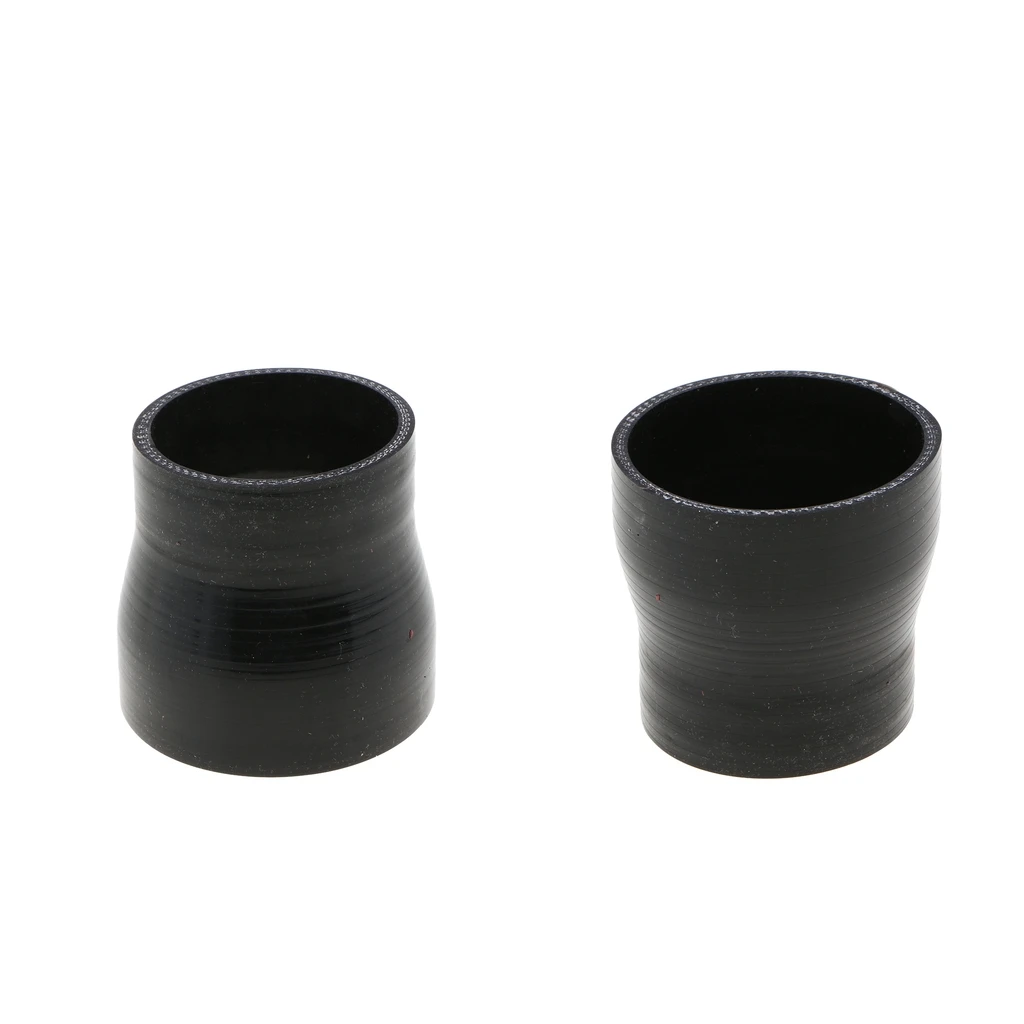 2PACK 4-ply 2''-2.5'' 51mm-63mm Straight Silicone Reducer  Hose Coupler