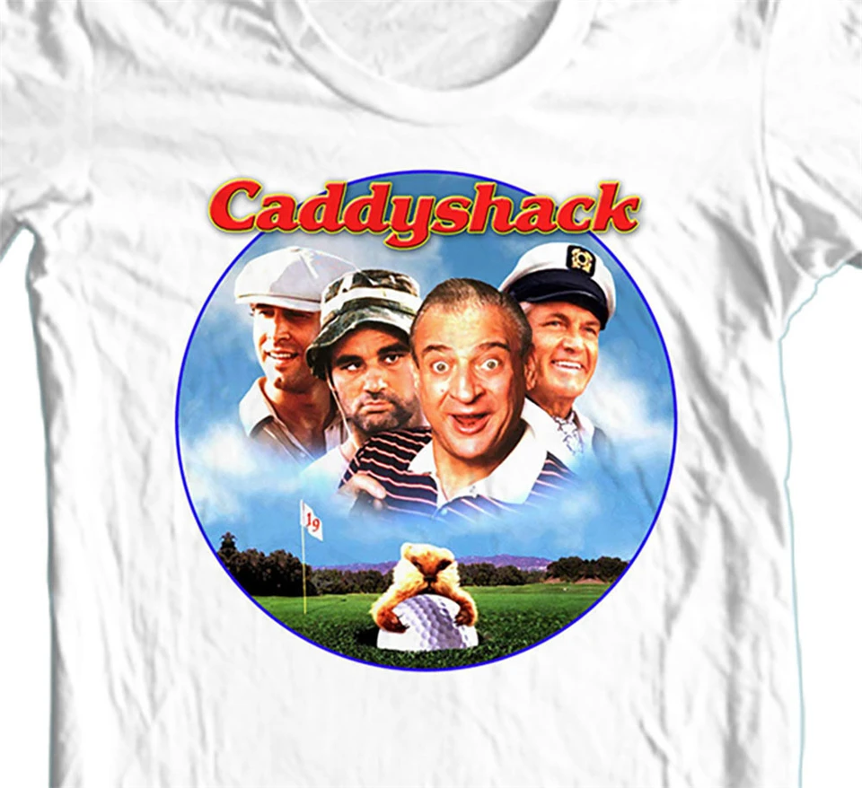 Caddyshack футболка Ретро 1980's golf movie хлопковая Футболка с графическим принтом для