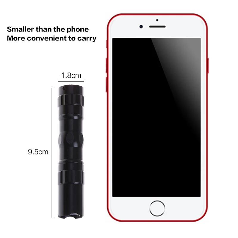 Новый карманный миниатюрный светодиодный фонарик Портативный Q5 Открытый