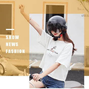 

Full face Motorcycle Helmet Car lock Female Summer Sunscreen Electric Car Safety Helmet Four Seasons Bicycle Universal