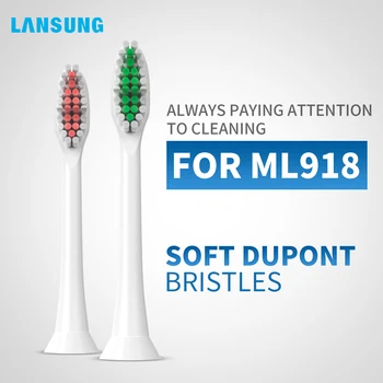 

Lansung Sonic Electric Toothbrush Heads 4 pieces For ML918