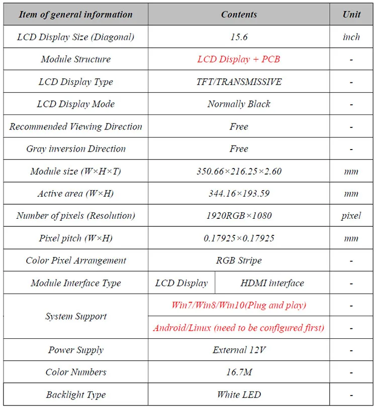 15," дюймов 1920X1080 12V PWM HDMI ips на тонкопленочных транзисторах на тонкоплёночных транзисторах ЖК-дисплей модуль Дисплей монитор Экран с аудио Outout для Windows