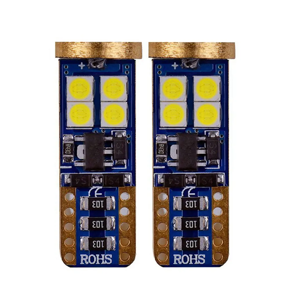 2 шт. T10 W5W 12SMD 3030 ширина автомобиля разрешение на парковку пластинчатый светильник лампа для чтения лампа светильник s Аксессуары для салона автомобиля