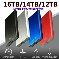 Disque dur externe SSD haute vitesse, capacité de 16 to, 12 to, 1 to, 500 go, TYPE C, Original, pour ordinateur portable, ordinateur de bureau 