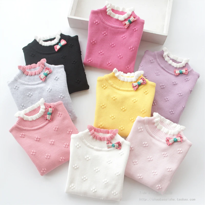 

Autumn Winter Baby Toddler Teen Children Clothes Female Girls Pullover Sweater Long Sleeve Kids Knit Sweaters Top 6 8 10 12 Year