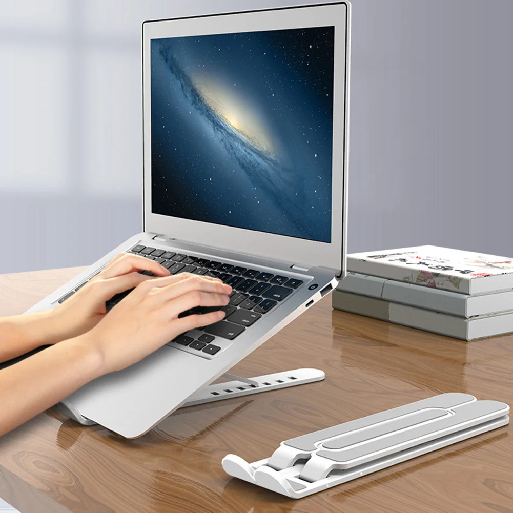 Портативная подставка для ноутбука складная до 15 6 дюймов Macbook Pro охлаждающий