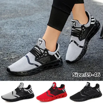 

Men Outdoor Slip on Trail Training Shoes Fly Weaving Breathable Mesh Casual Shoes for Man Size 39-46