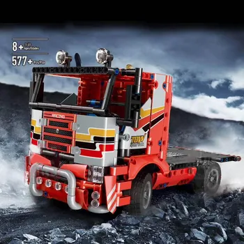 

Technic Remote Control Car The Transport Truck with Motor Parts Assembly Kits Building Blocks Bricks Kids Christmas Car Gifts