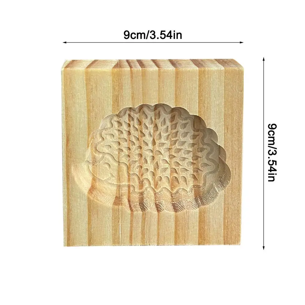 Set De 2 Moules à Biscuits En Bois Écureuil & Pomme De Pin – Motifs 3D Réutilisables, Pâtisserie Créative