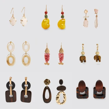 

Miwens New Za Quartz Stones Drop Dangle Earrings For Women Bohemia Agate Stone Cord Pendant Necklace Crocheted Bracelets Jewelry