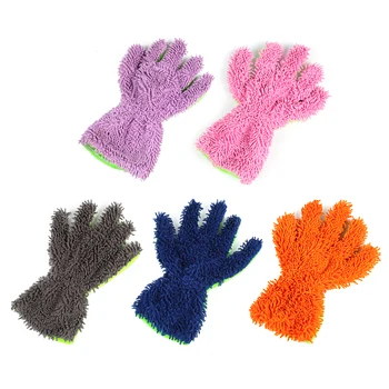 

Chenille Car Wash Glove Double Sided Mitt Home Cleaning Windows Washing Auto Care Detailing Tool Household Car Cleaning Gloves