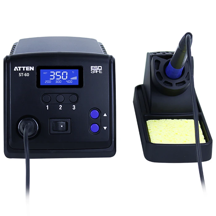 Внимание ST60 ST80 ST100 ваттов 60 ваттов 80 ваттов 100W интеллигентая(ый) и не содержит свинец паяльная станция ST-60 ST-80 ST-100