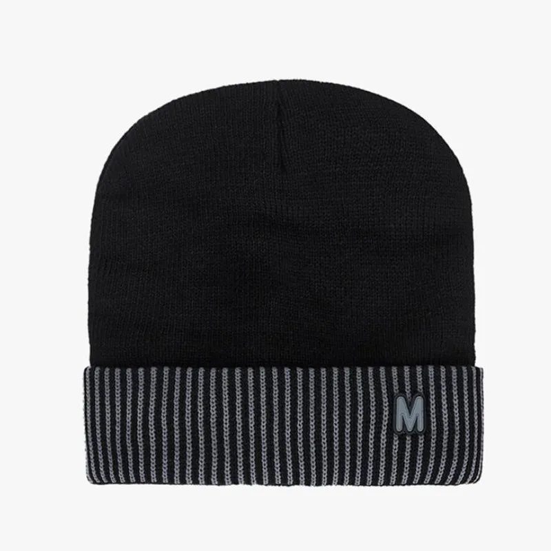 Брендовые зимние вязанные шапочки Skullies Beanies мужские зимние шапки для мужчин шапка шотландская шапочка с защитой Теплая мужская однотонная M женская зимняя шапка