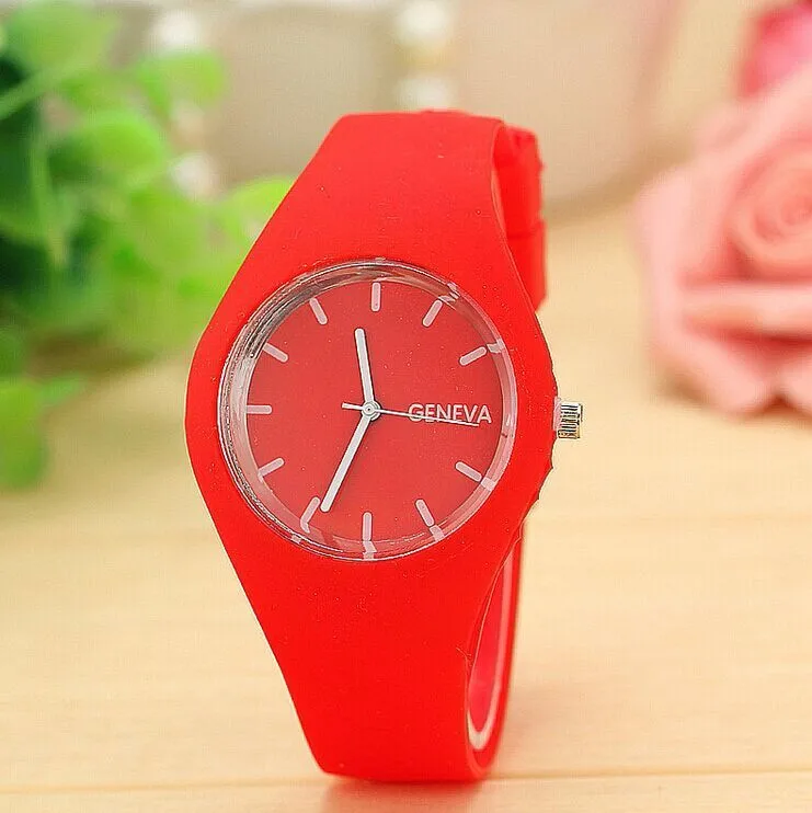 Casual simple style Jelly quartz-watch Silicone Strap ladies bracelet watch Perfect Gift watches for women Relojes hombre 2021