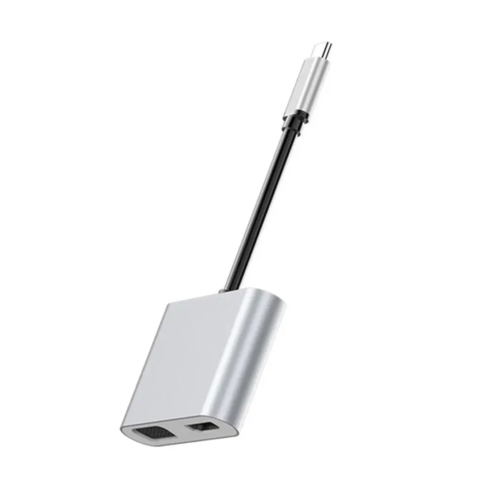 Type-C-Hdmi Vga type C Hdmi Female Usb-C Turn Hdmi+ Vga четыре в одном соединительный кабель Usb-C Turn Hdmi+ Vga адаптер