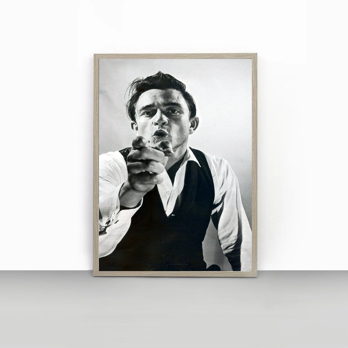 

Johnny Cash Print, High Quality Print Music Poster, Singer Johnny Cash Art, Vintage Photo, Retro Poster Black White Print