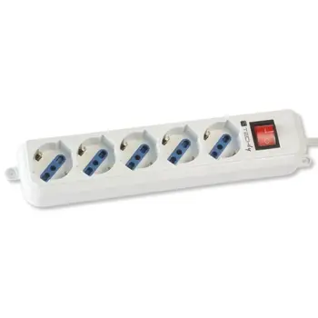 

Power Strip 5 seats Italian Bipasso / Schuko