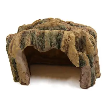 

Turtles Reptiles Resin Hiding Home Cave Ornament Habitat for Aquarium