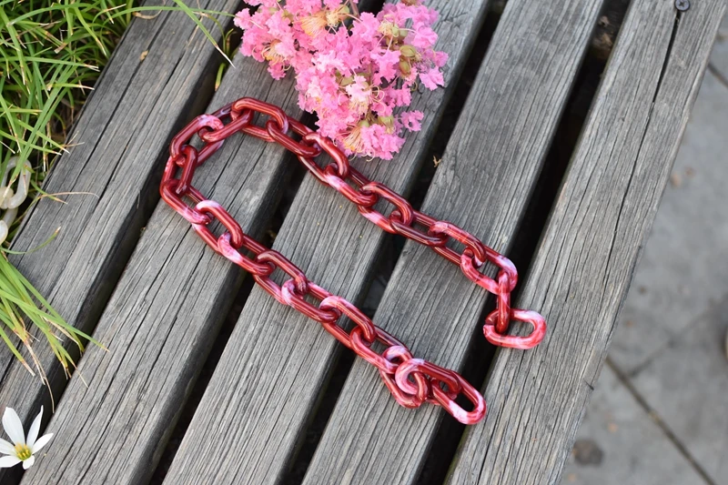 red gold buckle Мм любят яркого однотонного цвета, украшенная 30 см/40 см/50 см/60 см/70 см/80 см/90 см/100 см/110 см/120 см для женщин акрил Сумки из натуральной кожи сумки на ремне украшения - Цвет: red gold buckle