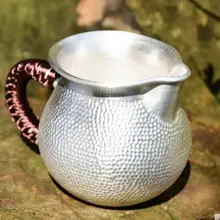 Стерлинговый Серебряный набор для чаепития серебряный чай морской чистый ручной работы тонкий молоток узор чайная чашка