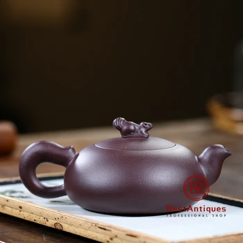

Yixing Zisha Teapot Purple Clay Teapots Handmade Songshu Chahu 280cc