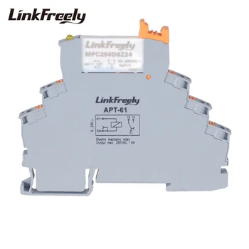 

APT-61 MPC250D6Z24 Plug-in Connection Relay Module & Board Common Positive Pole Input 24VDC Output 6A/250VAC 30VDC Contact Relay