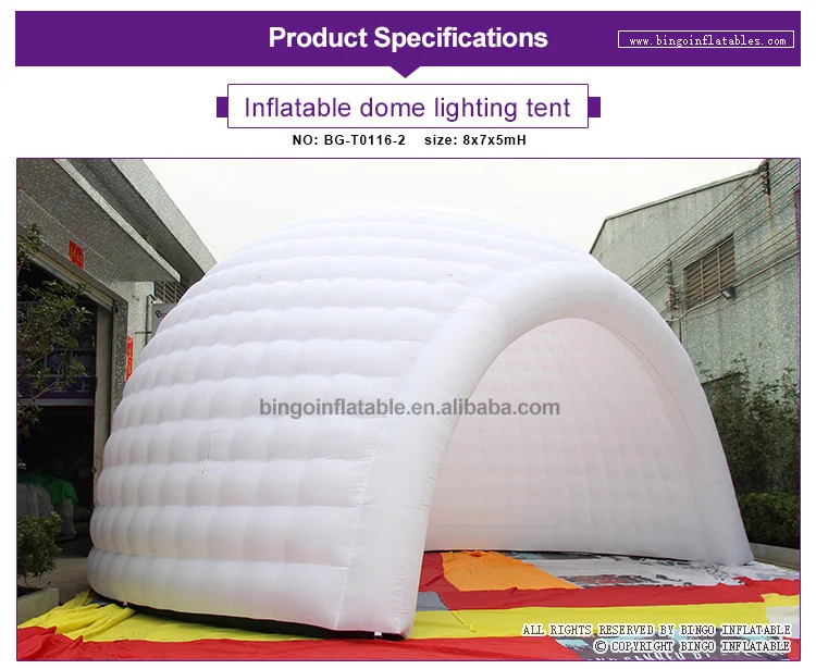 Бинго®8*7 м надувной Igloo куб палатка/купол воздушный тент надувной рекламный тент для наружных рекламных мероприятий/Бизнес Вечерние