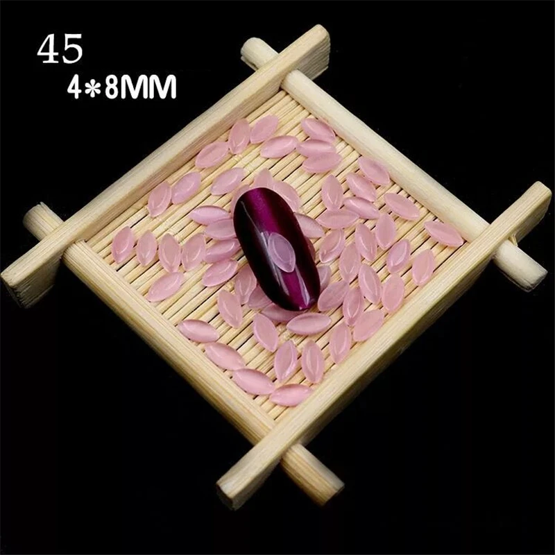 50 шт./упак. желе ракушки камень 3D дизайн ногтей украшения капли воды кошачий глаз