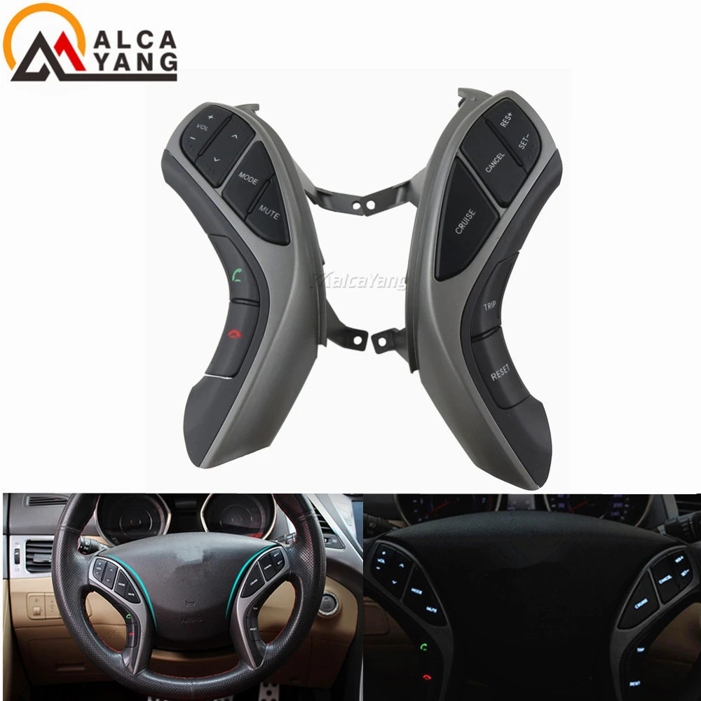 Malcayang button switch for Hyundai Elantra i30 Steering wheel buttons