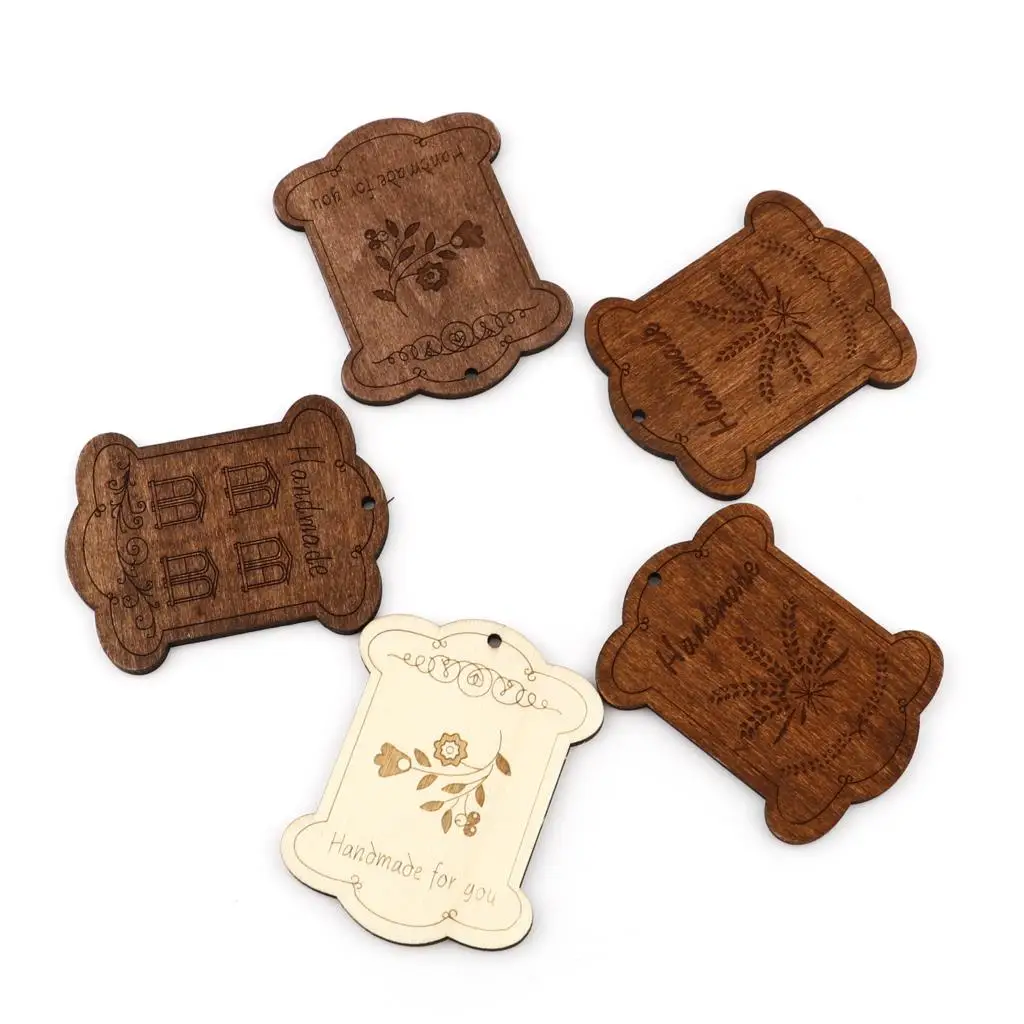 10 Pcs/lot Brown Wooden Thread Holder Floss Craft Bobbin Cross Stitch Storage Sewing Board Card Organizer | Дом и сад