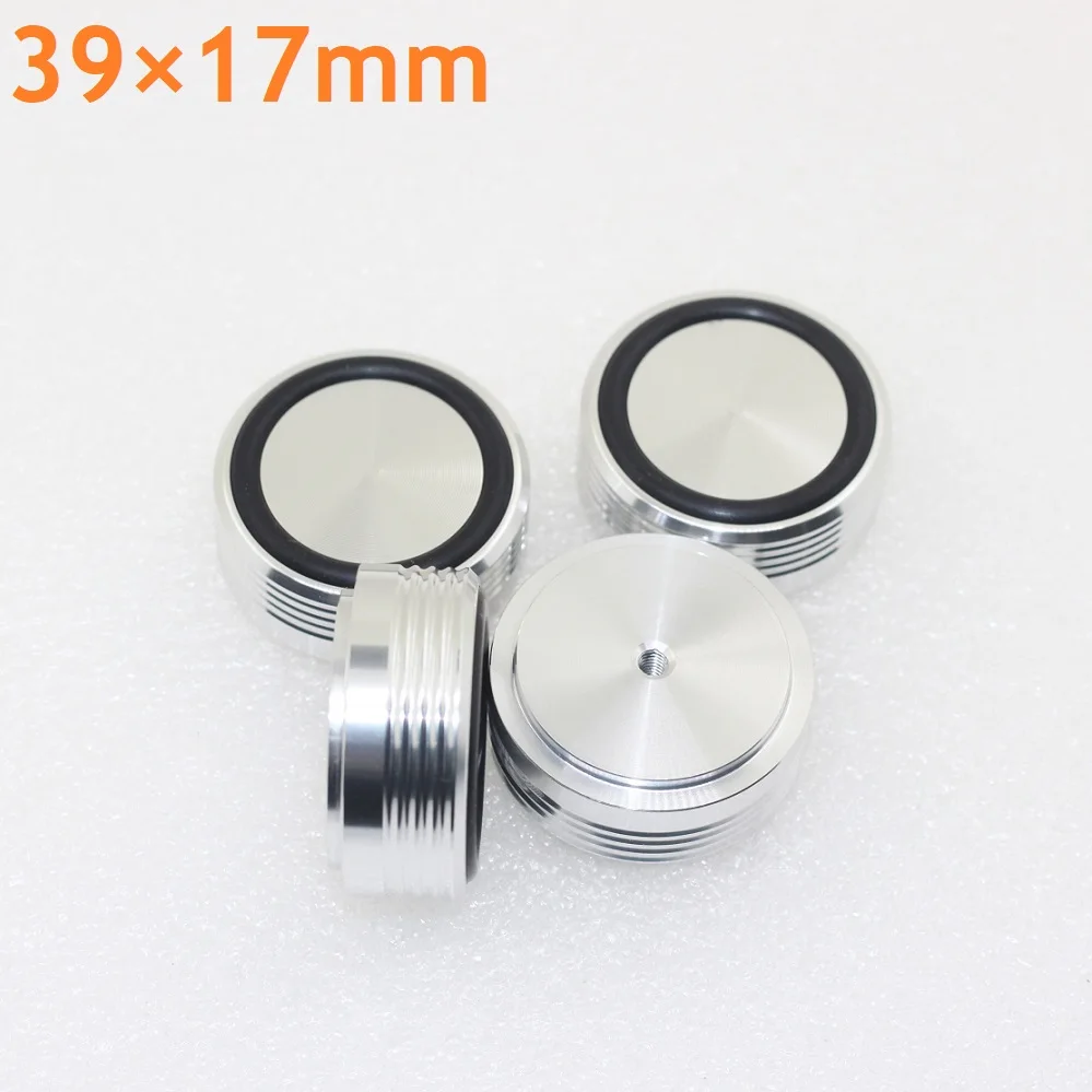 

4 Pieces 39×17mm CNC Anodized Aluminum Nail Pad DIY Enclosure Feet 39mm