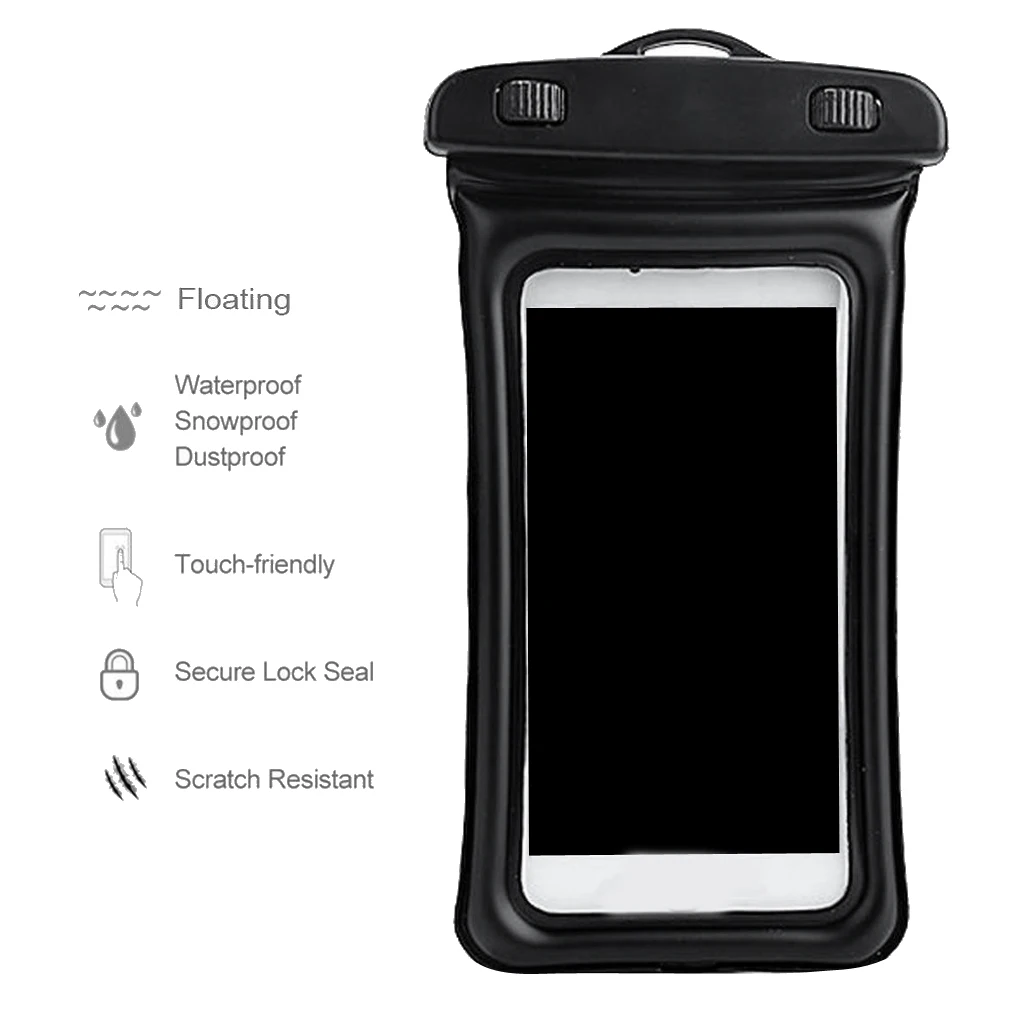 Waterproof Mobile Phone Bag Case Floating Air Bag Design Neck Strap Universal 6 Inches Phones Diving Equpment Set