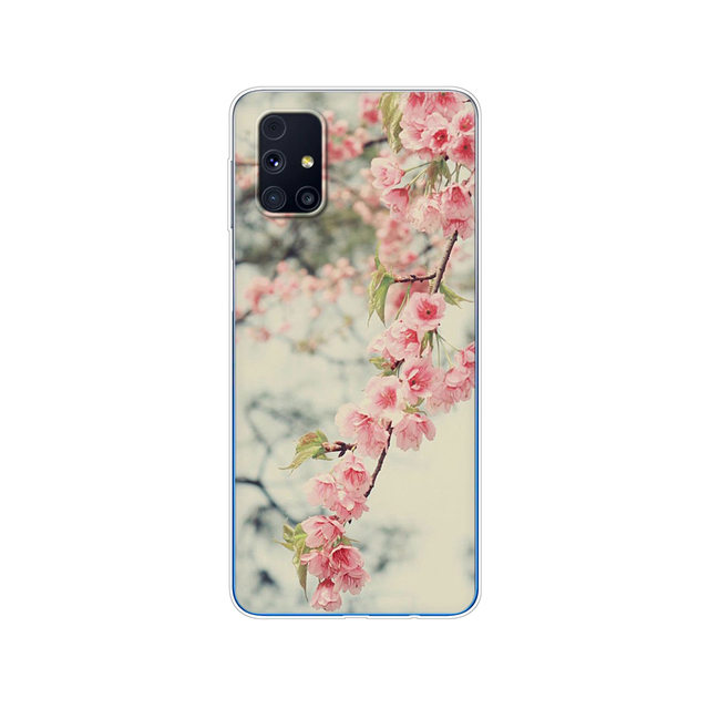 Samsung M31s Cases 6.5" Tpu Soft Silicon Back Phone Cover For Samsung Galaxy M31S GalaxyM31S M 31S m317f m317 Funda flower